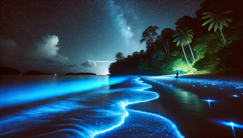 Bioluminescence at Vijaynagar Beach